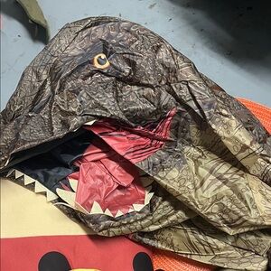 Dinosaur Costume with Red and Brown Details